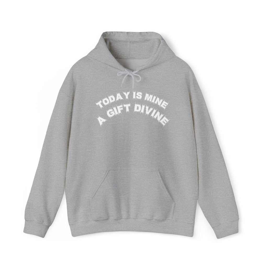 Bildsa A Gift Divine White Text Hoodie