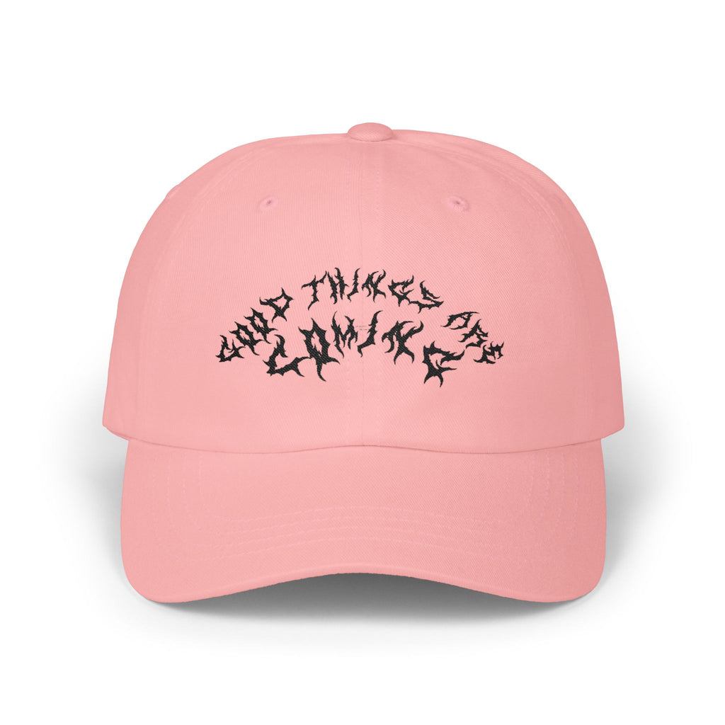 Lundr Good Things Are Coming Black Text Dad Hat