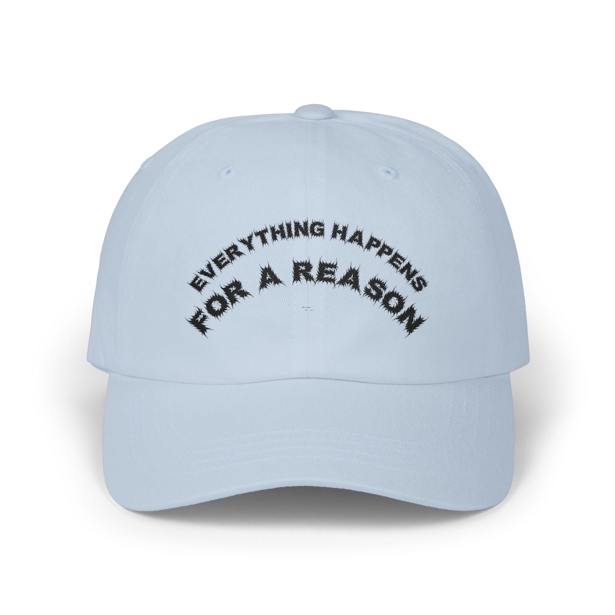 Bildsa Everything Happens Black Text Dad Hat