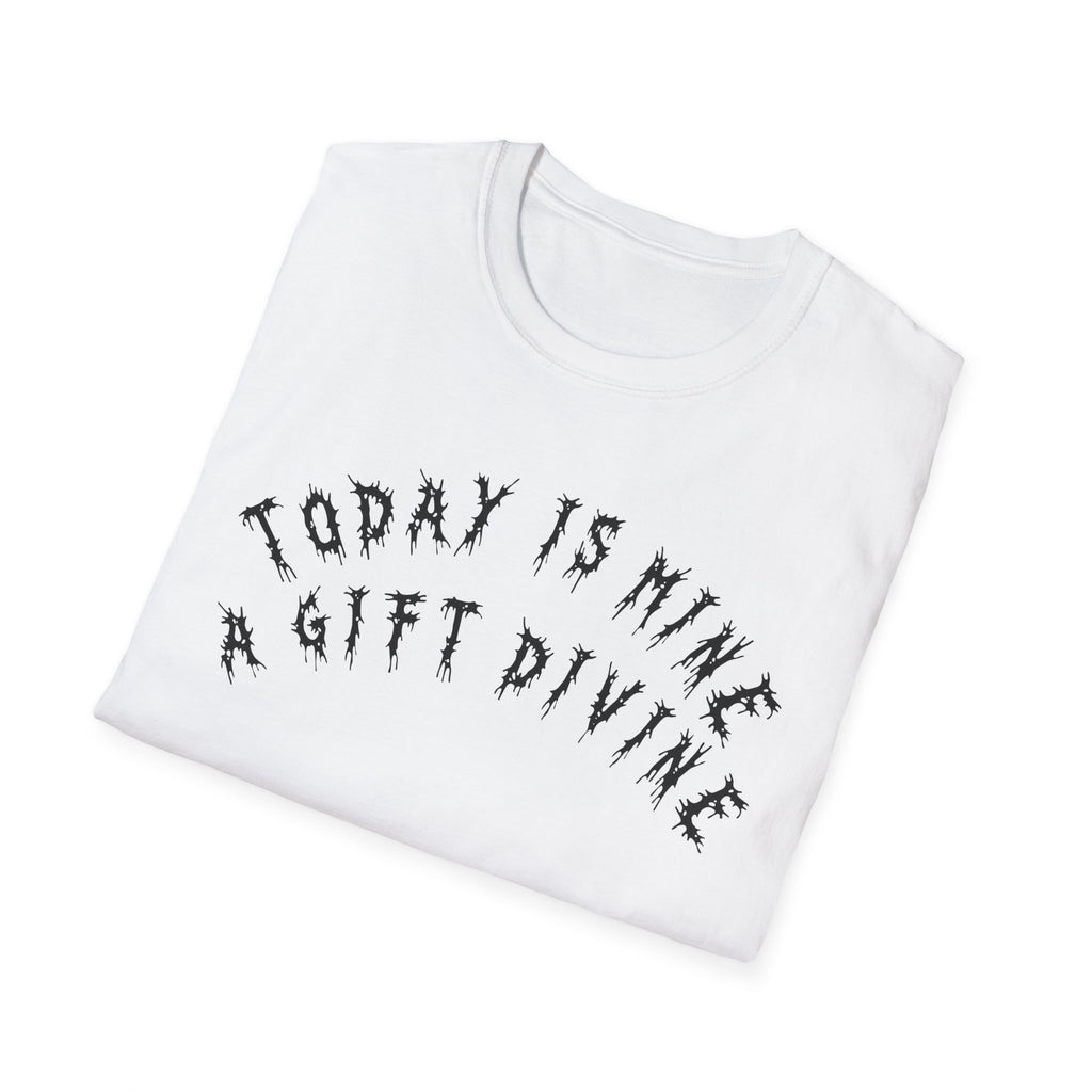 Hvita A Gift Divine Black Text Tee