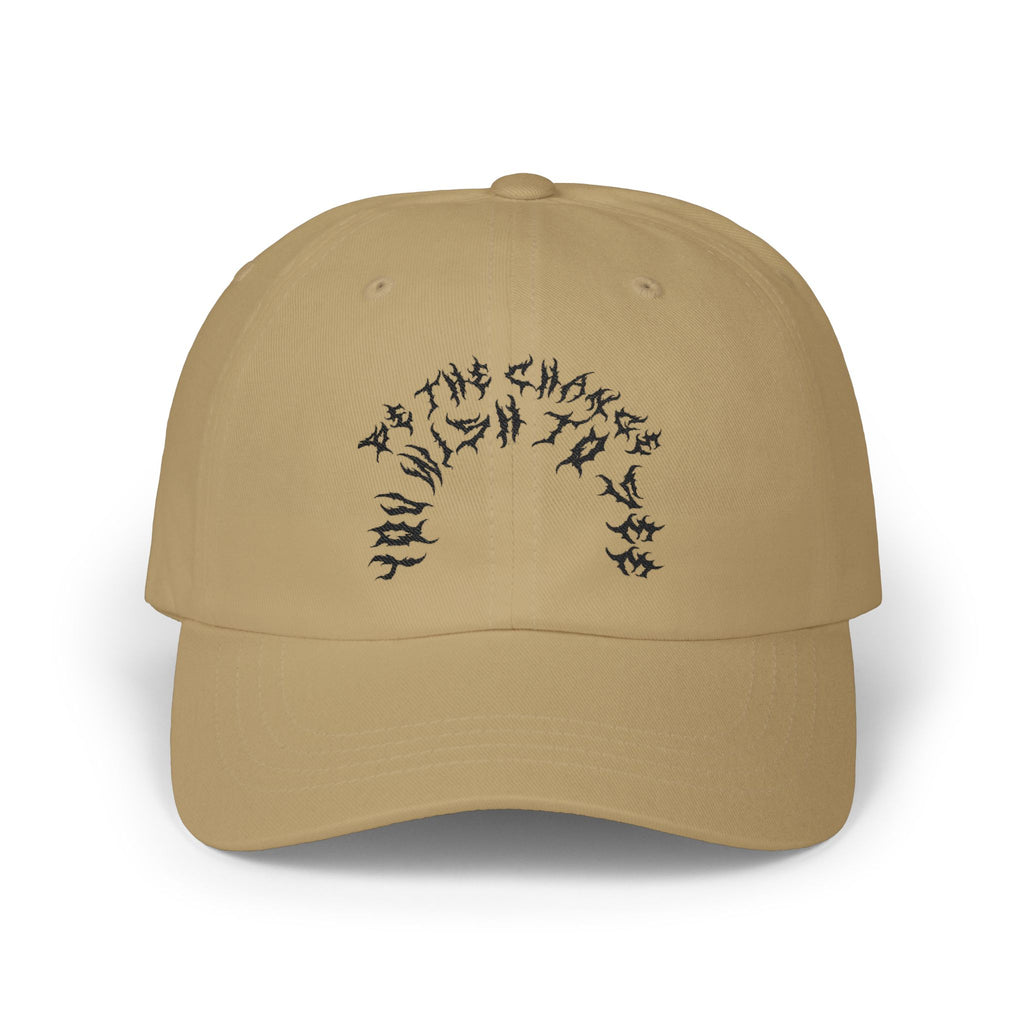 Lundr Be The Change Black Text Dad Hat