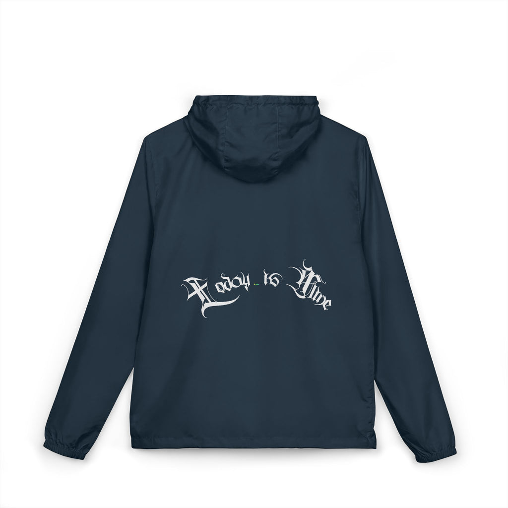 Ellioaey Today Is Mine White Text Windbreaker