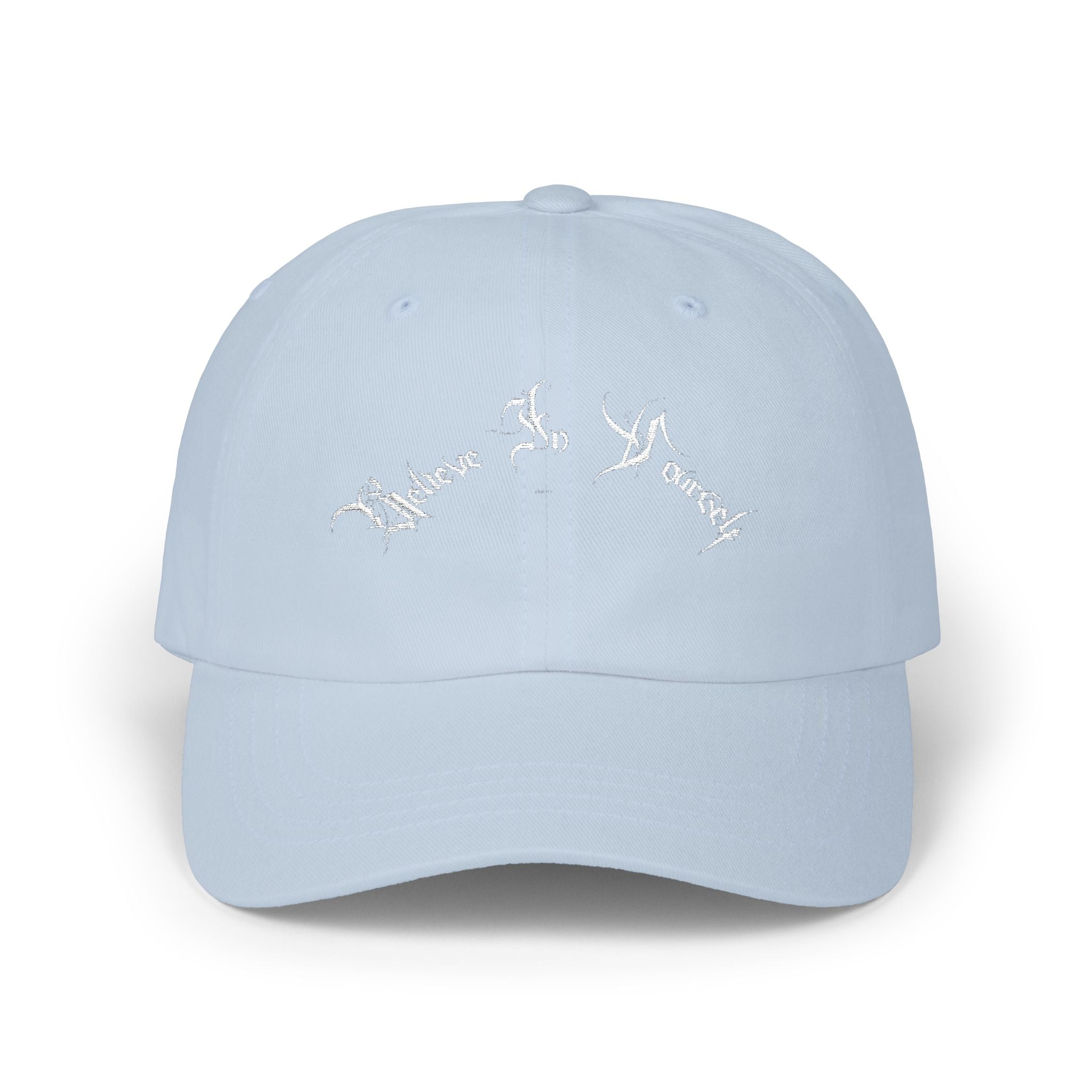 Ellioaey Believe In Yourself White Text Dad Hat
