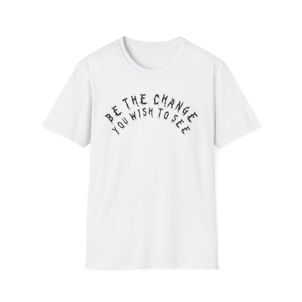 Hvita Be The Change Black Text Tee