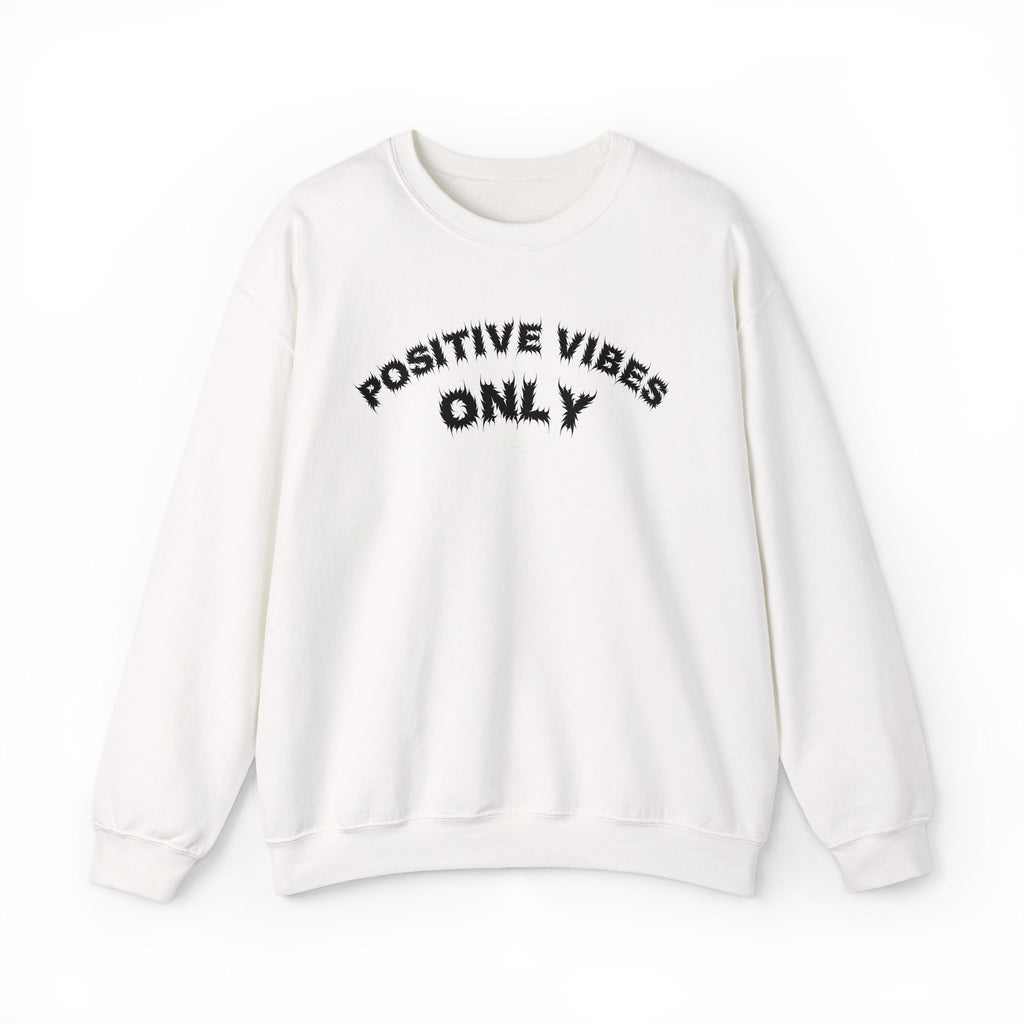Bildsa Positive Vibes Black Text Crewneck
