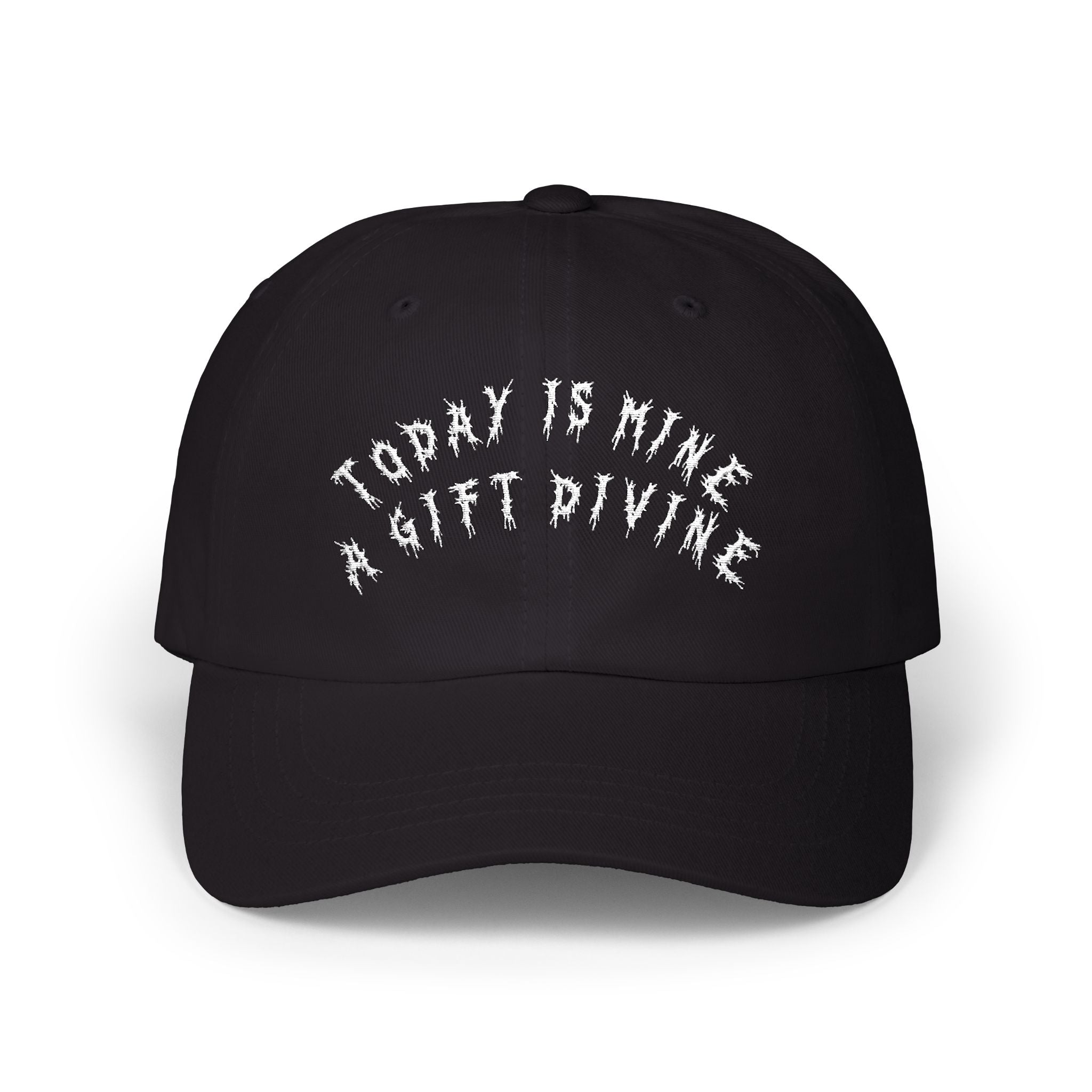 Hvita A Gift Divine White Text Dad Hat