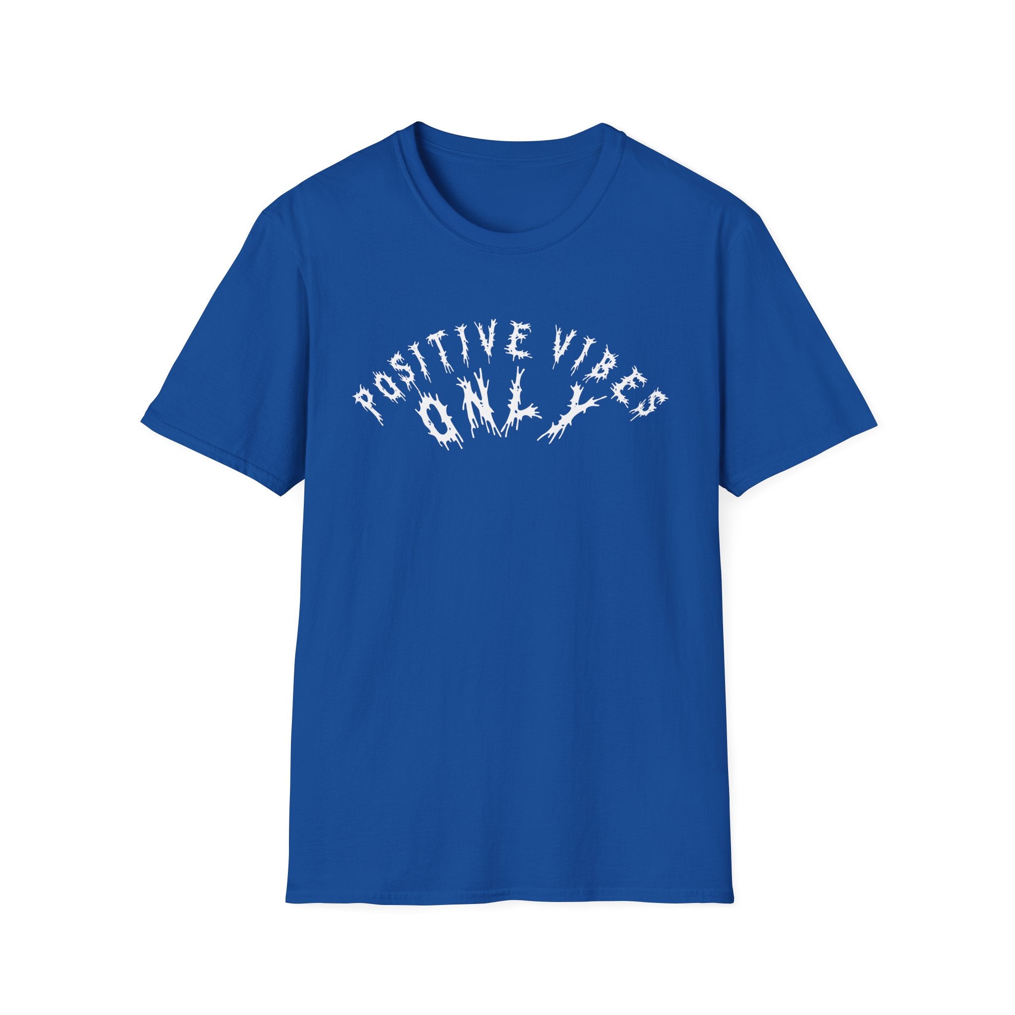 Hvita Positive Vibes White Text Tee