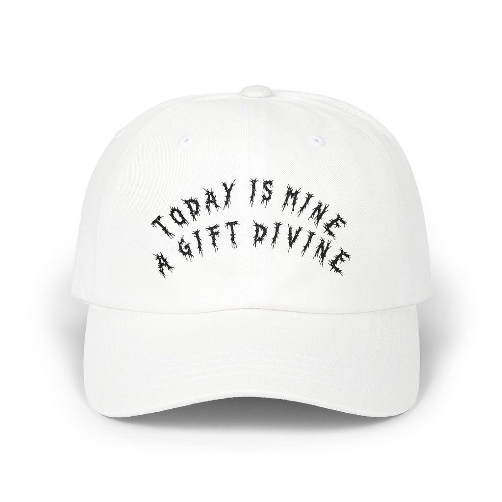 Hvita A Gift Divine Black Text Dad Hat