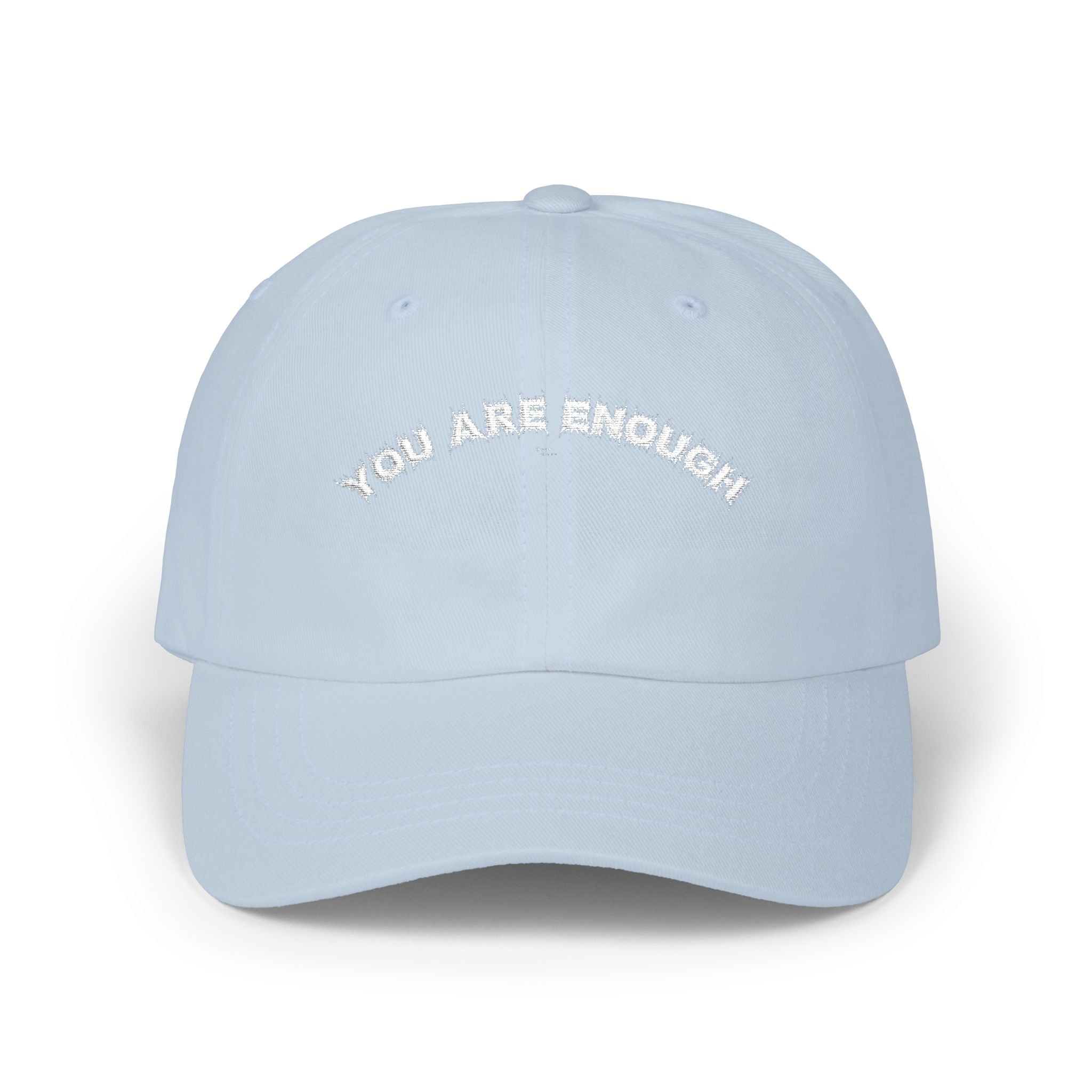 Bildsa You Are Enough White Text Dad Hat