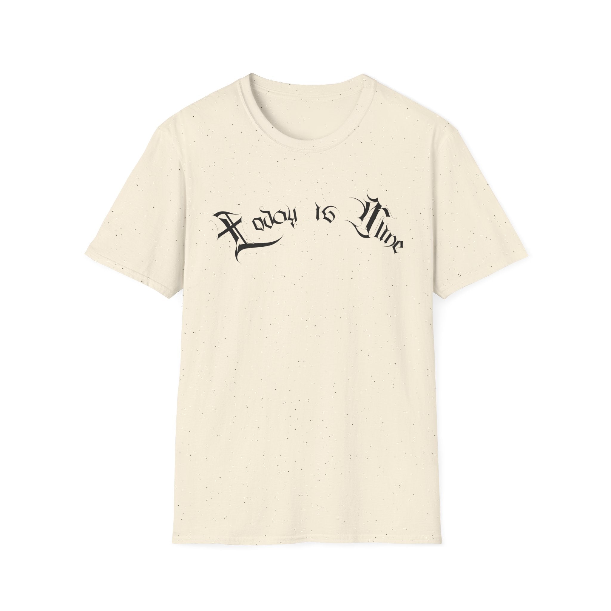 Ellioaey Today Is Mine Black Text Tee