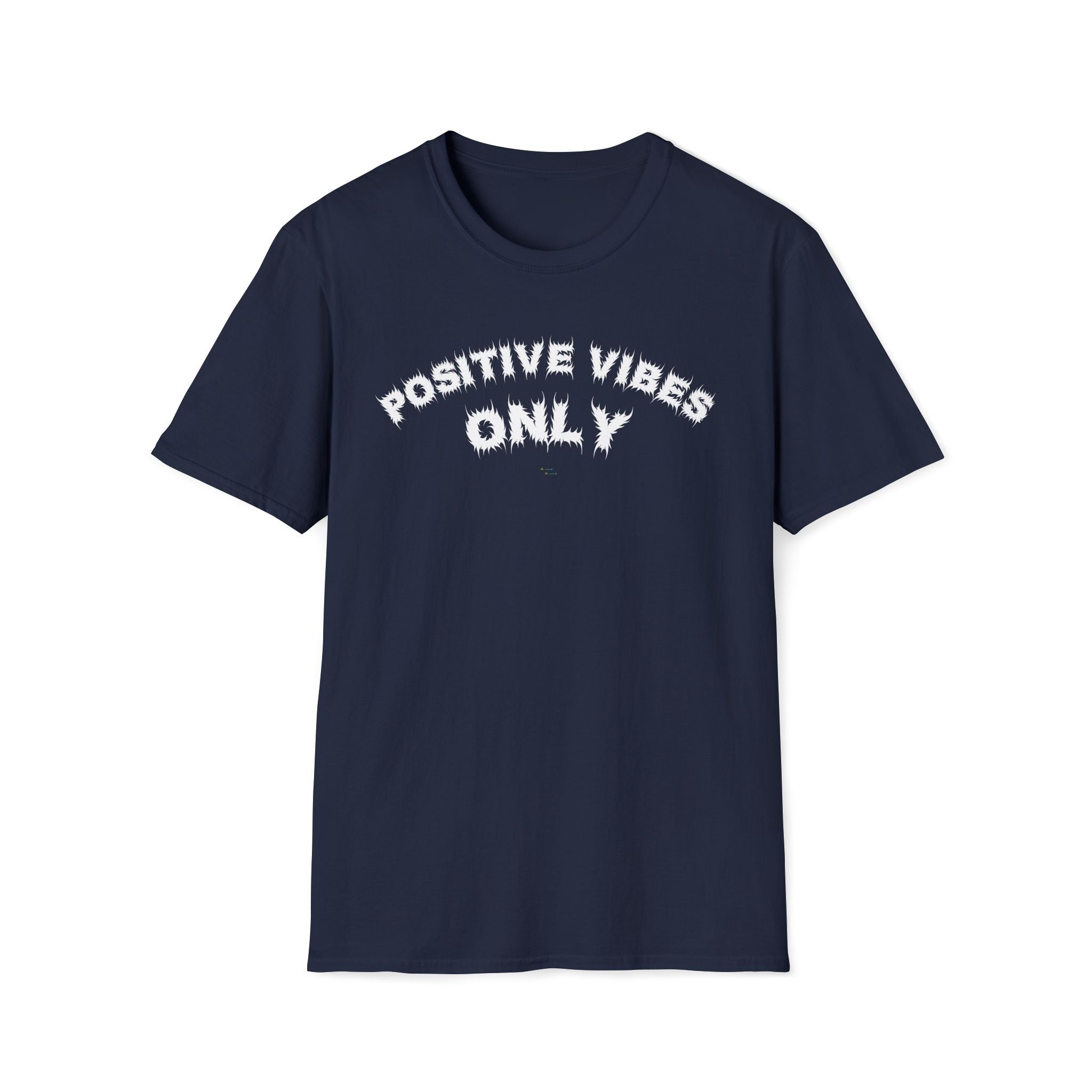 Bildsa Positive Vibes White Text Tee