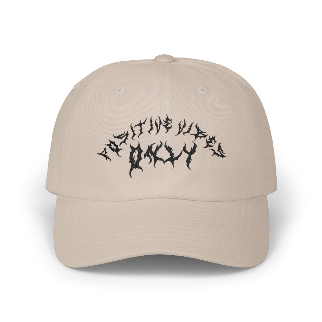 Lundr Positive Vibes Black Text Dad Hat