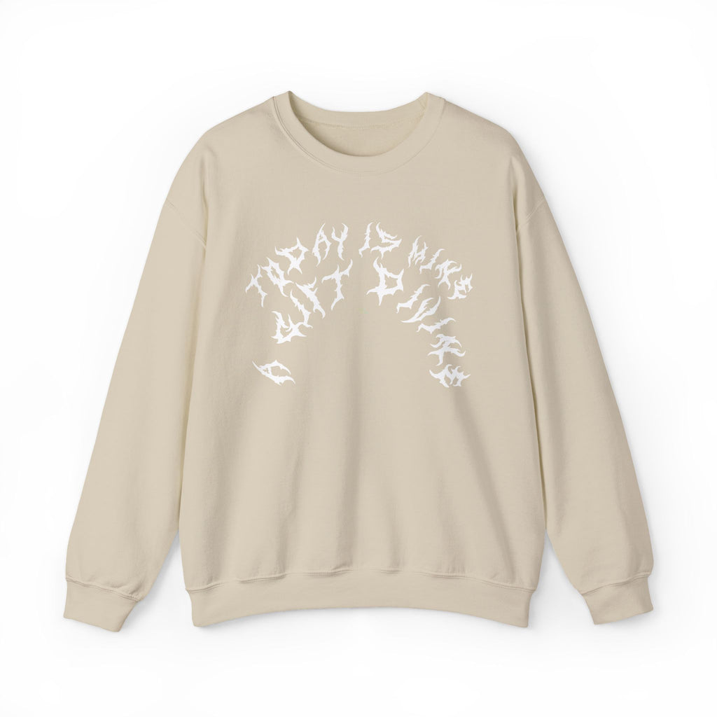 Lundr A Gift Divine White Text Crewneck
