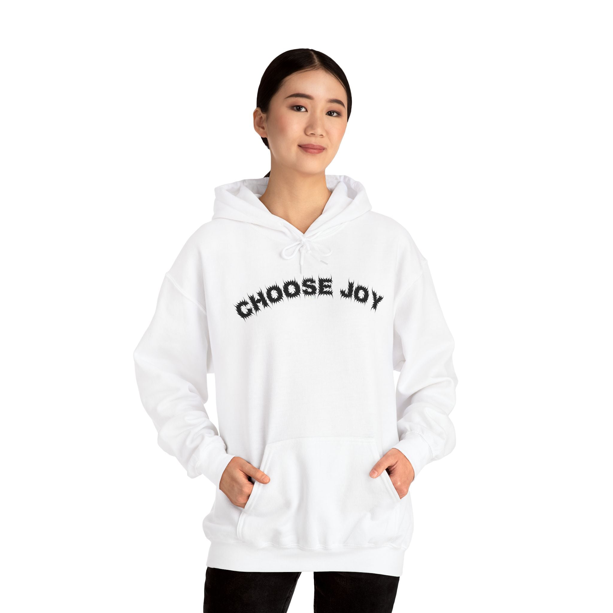 Bildsa Choose Joy Black Text Hoodie