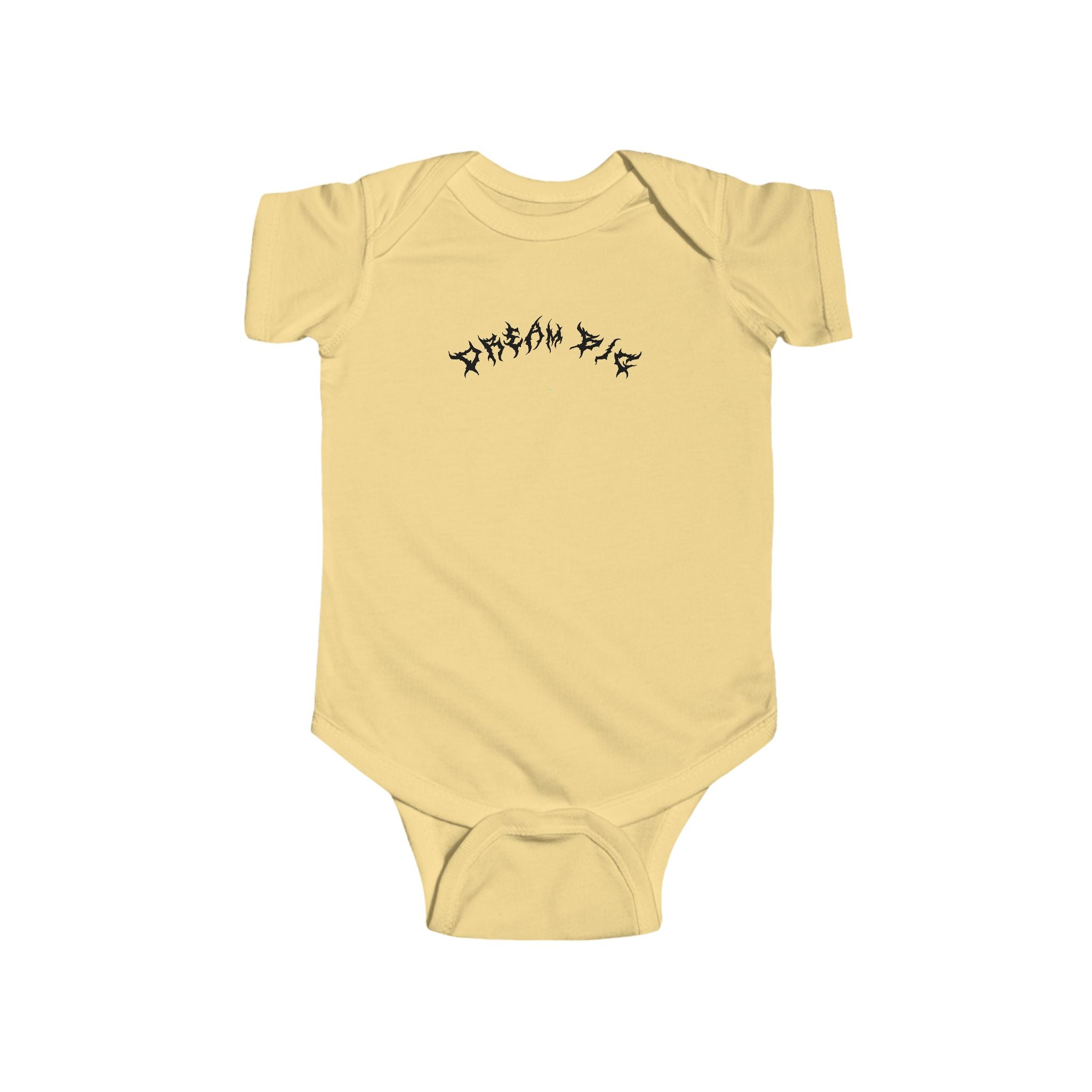 Lundr Dream Big Black Text Baby Onesie