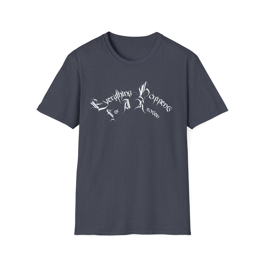 Ellioaey Everything Happens White Text Tee