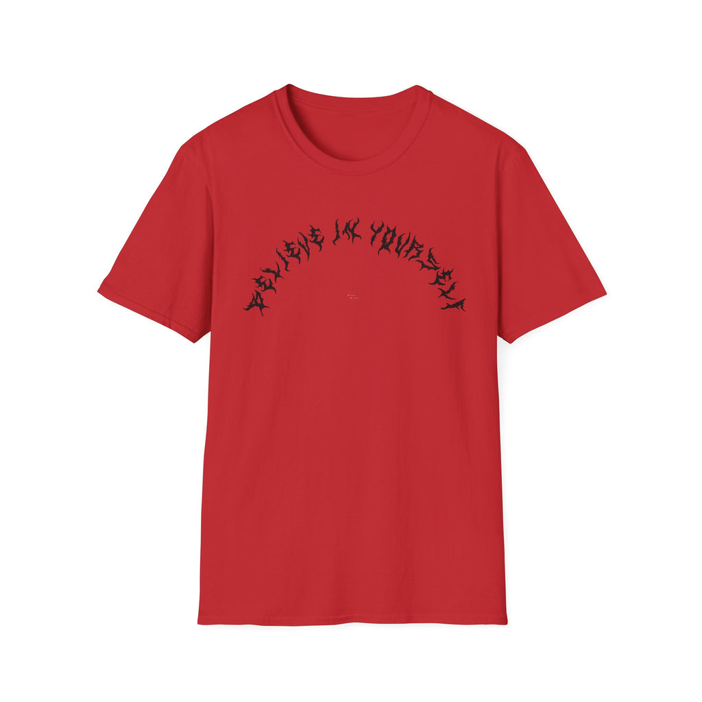 Lundr Believe In Yourself Black Text Tee