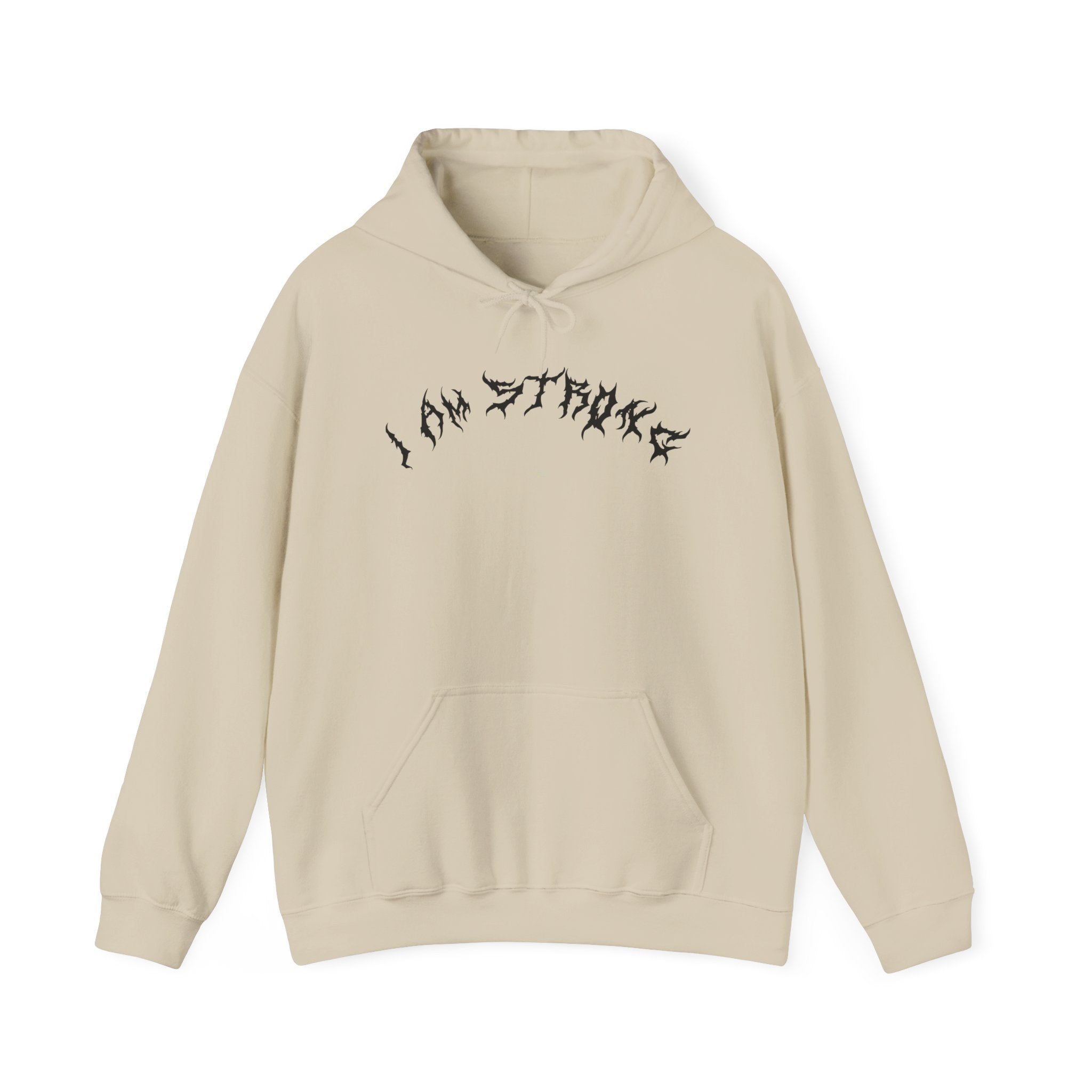 Lundr I Am Strong Black Text Hoodie