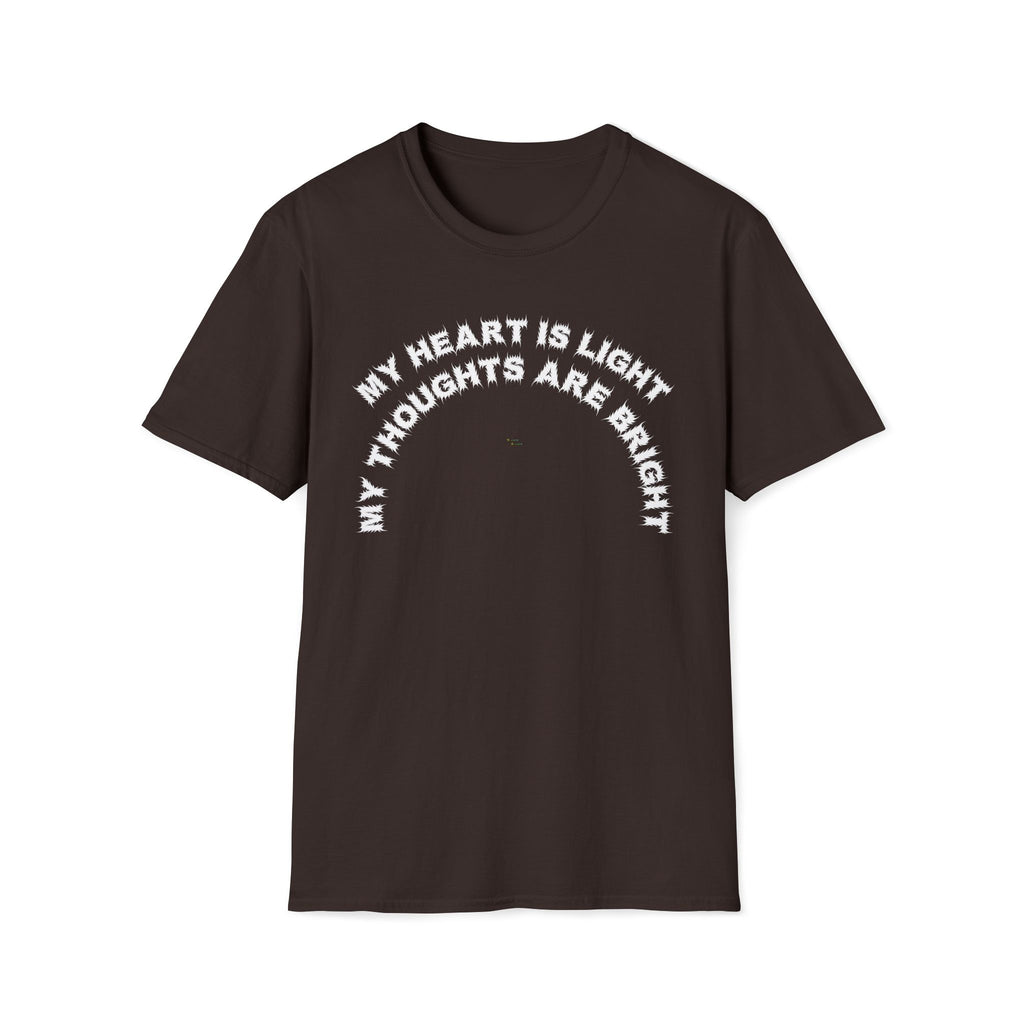 Bildsa My Heart Is Light White Text Tee