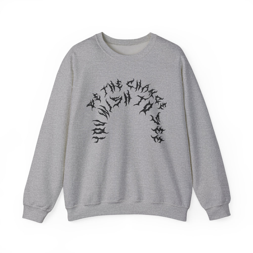 Lundr Be The Change Black Text Crewneck