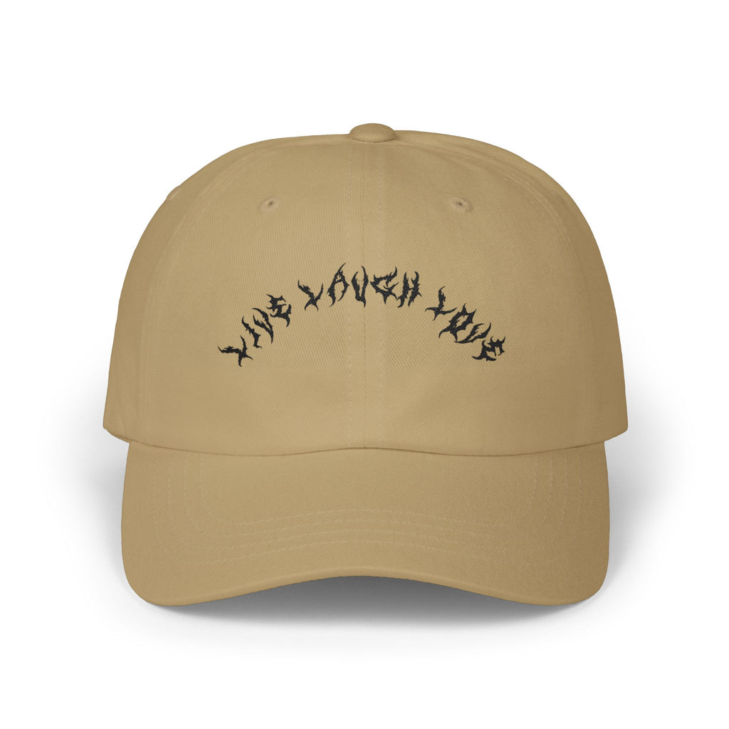 Lundr Live Laugh Love Black Text Dad Hat