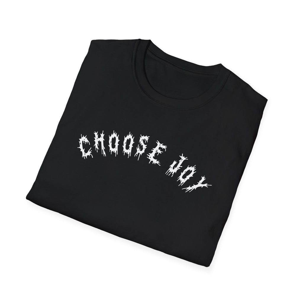 Hvita Choose Joy White Text Tee