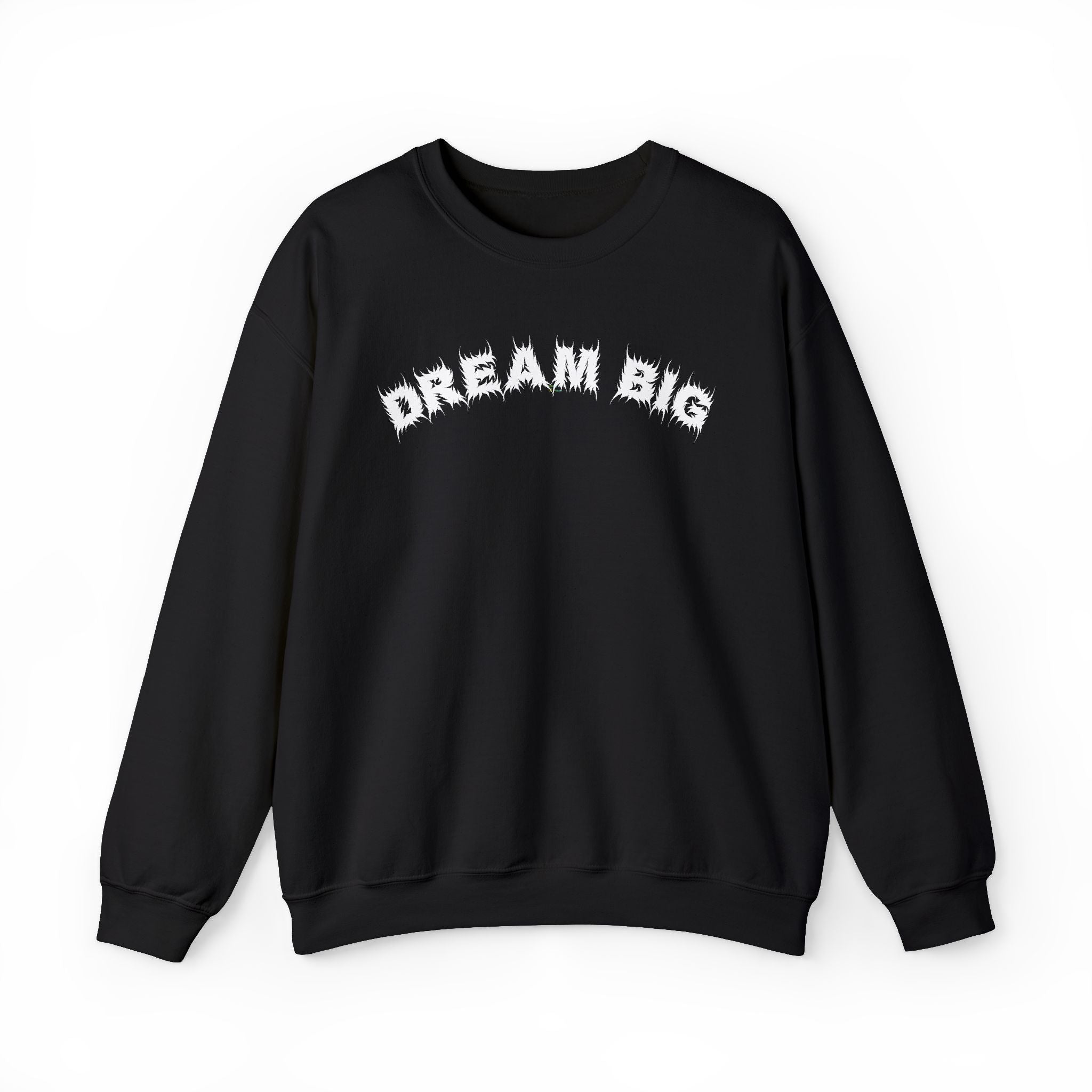 Bildsa Dream Big White Text Crewneck