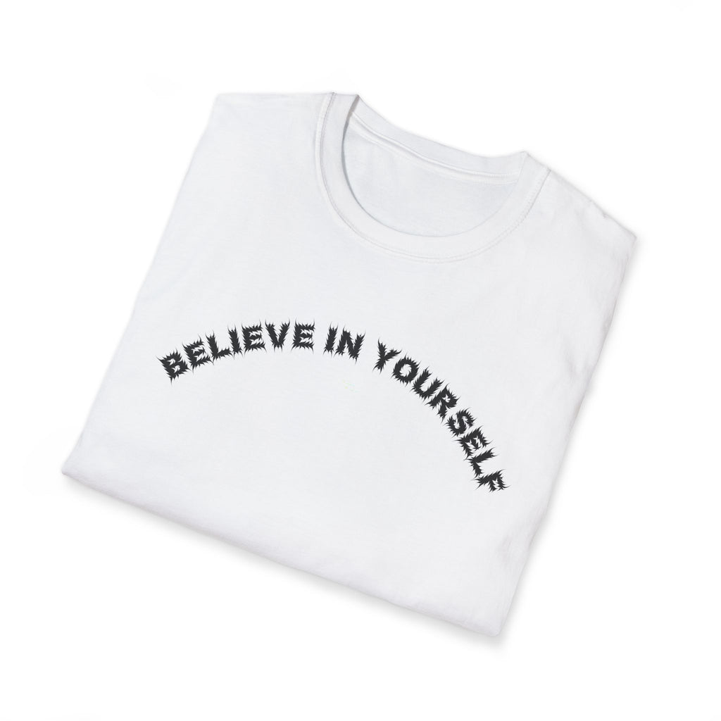 Bildsa Believe In Yourself Black Text Tee