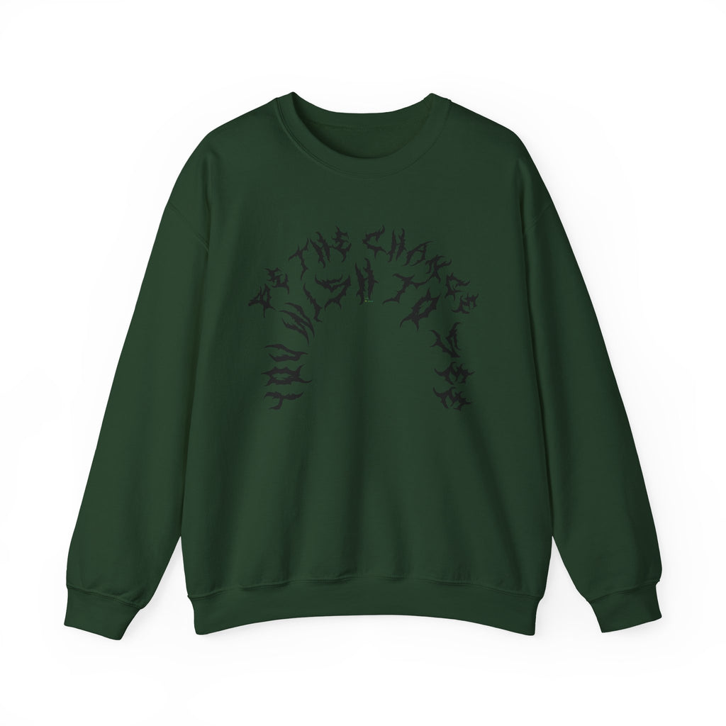 Lundr Be The Change Black Text Crewneck