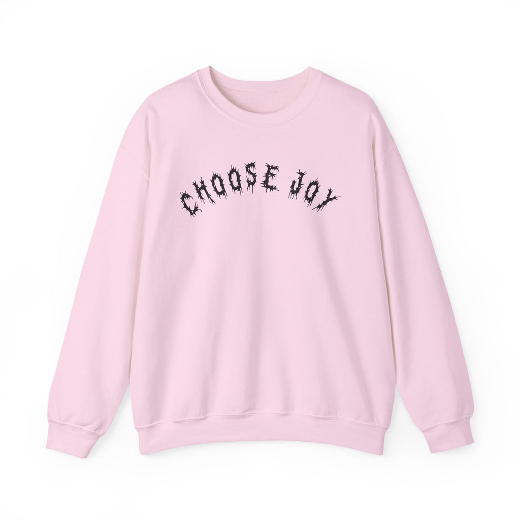 Hvita Choose Joy Black Text Crewneck
