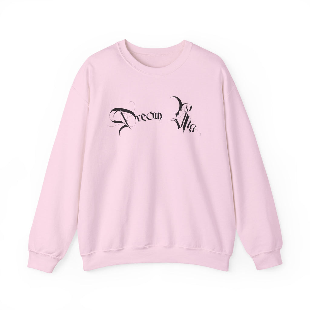 Ellioaey Dream Big Black Text Crewneck