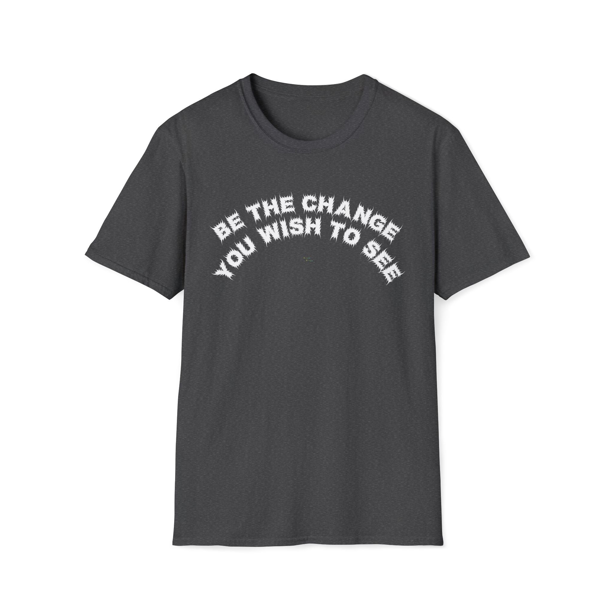 Bildsa Be The Change White Text Tee