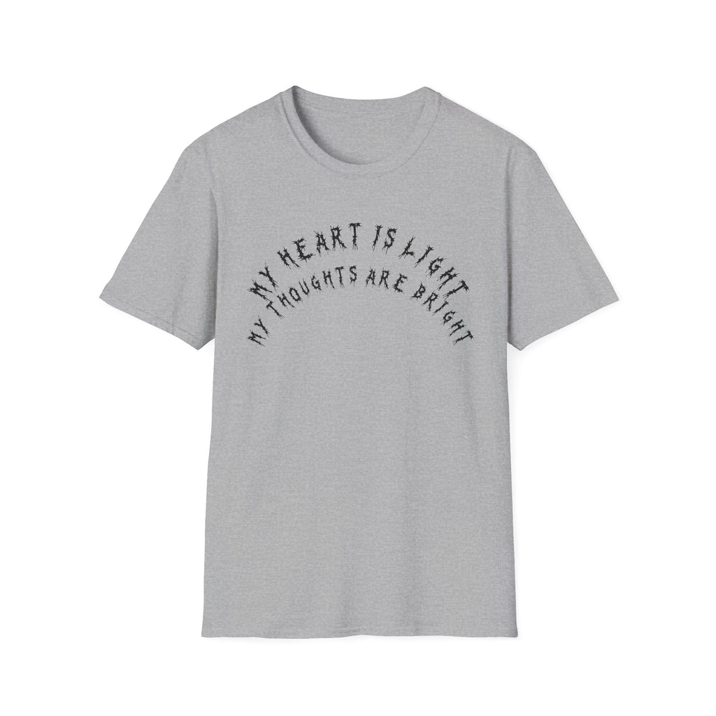 Hvita My Heart Is Light Black Text Tee