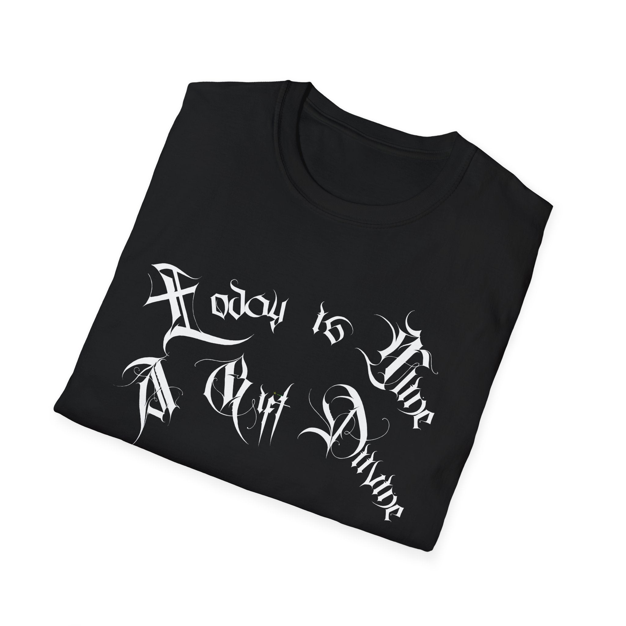 Ellioaey A Gift Divine White Text Tee
