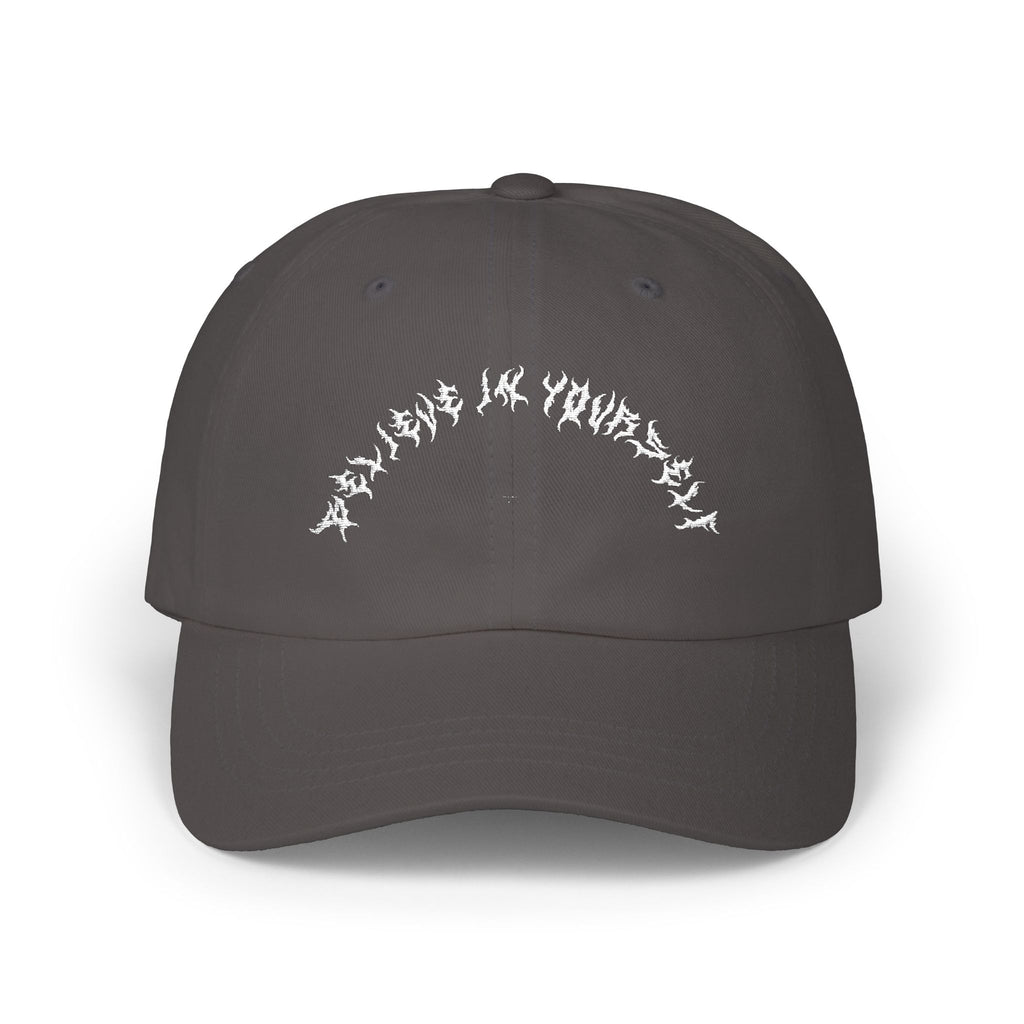 Lundr Believe In Yourself White Text Dad Hat