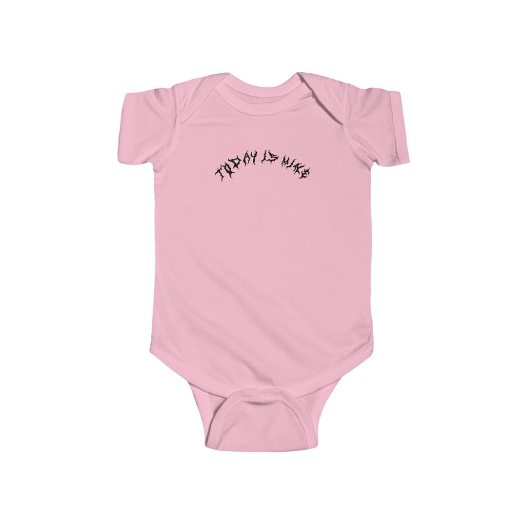 Lundr Today Is Mine Black Text Baby Onesie