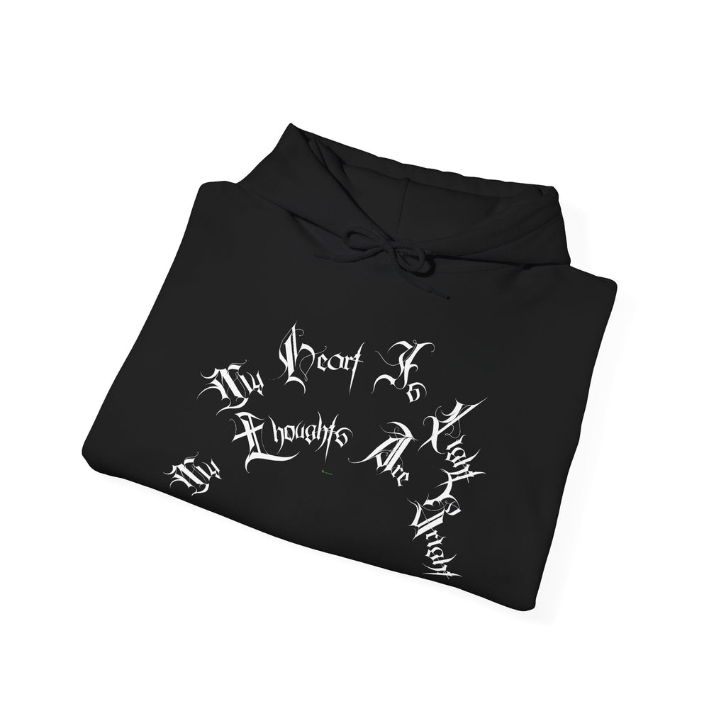 Ellioaey My Heart Is Light White Text Hoodie