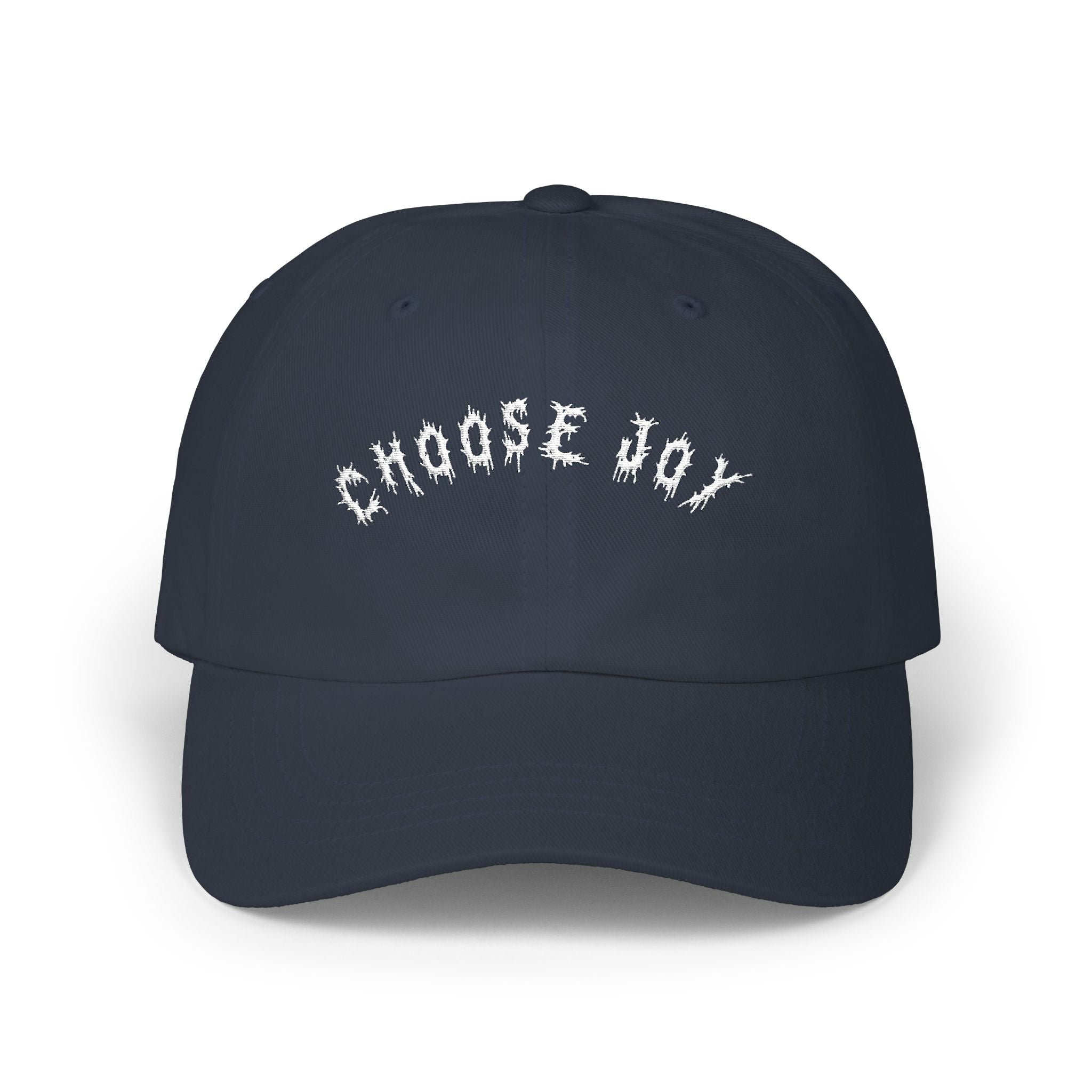 Hvita Choose Joy White Text Dad Hat