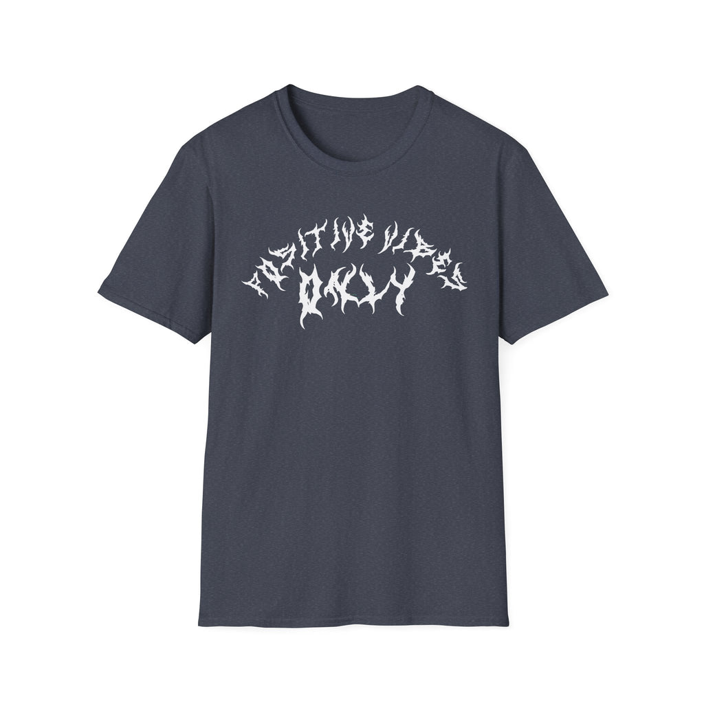 Lundr Positive Vibes White Text Tee