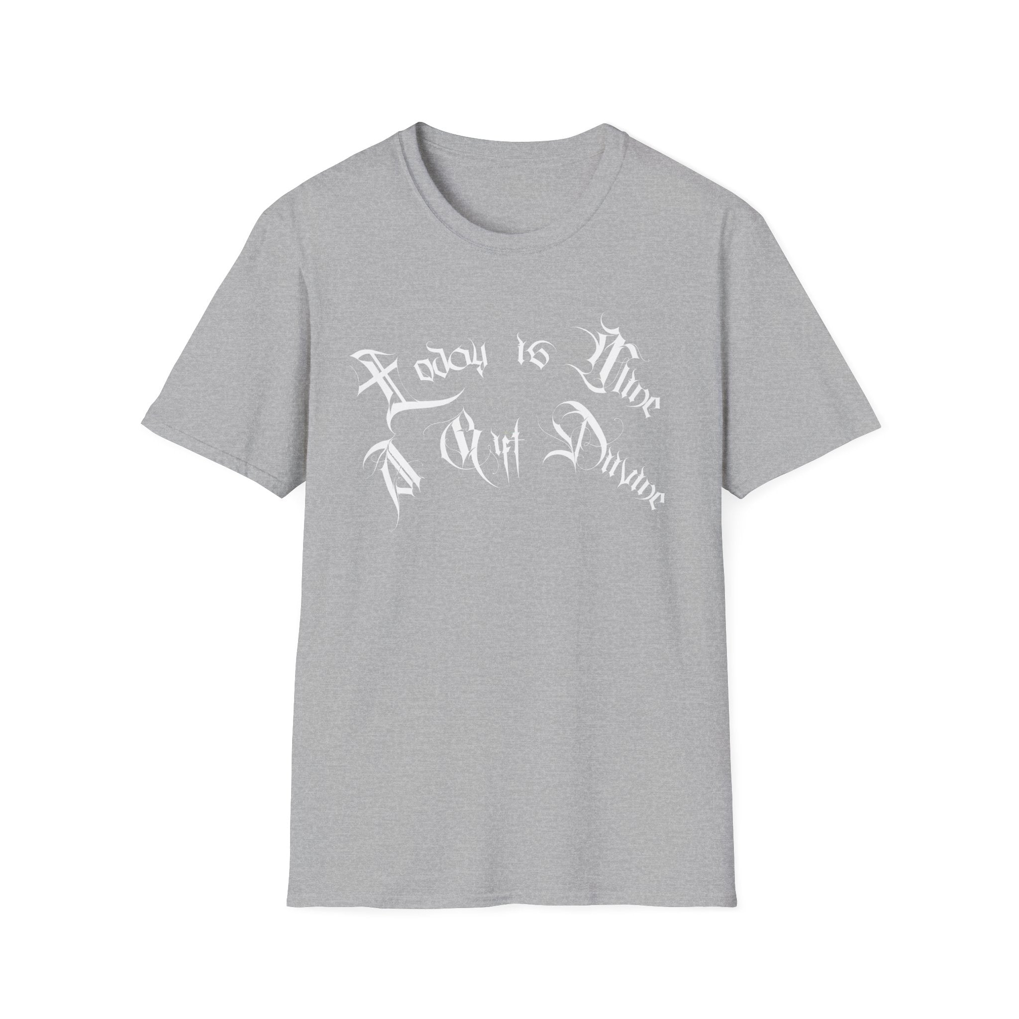 Ellioaey A Gift Divine White Text Tee