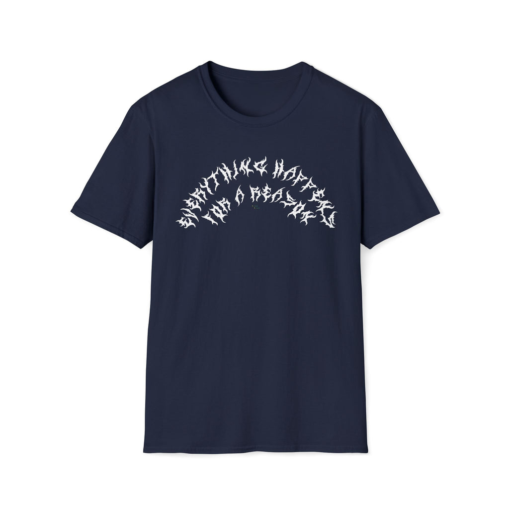 Lundr Everything Happens White Text Tee