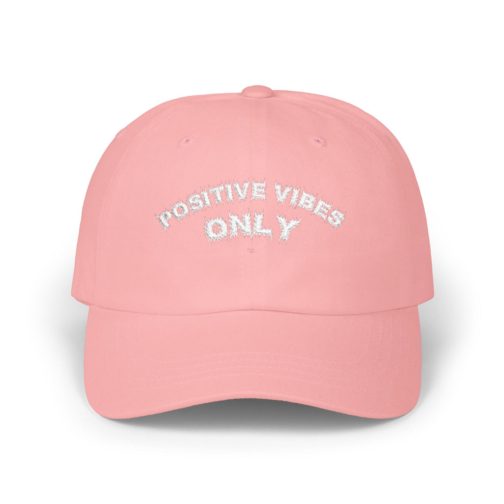 Bildsa Positive Vibes White Text Dad Hat