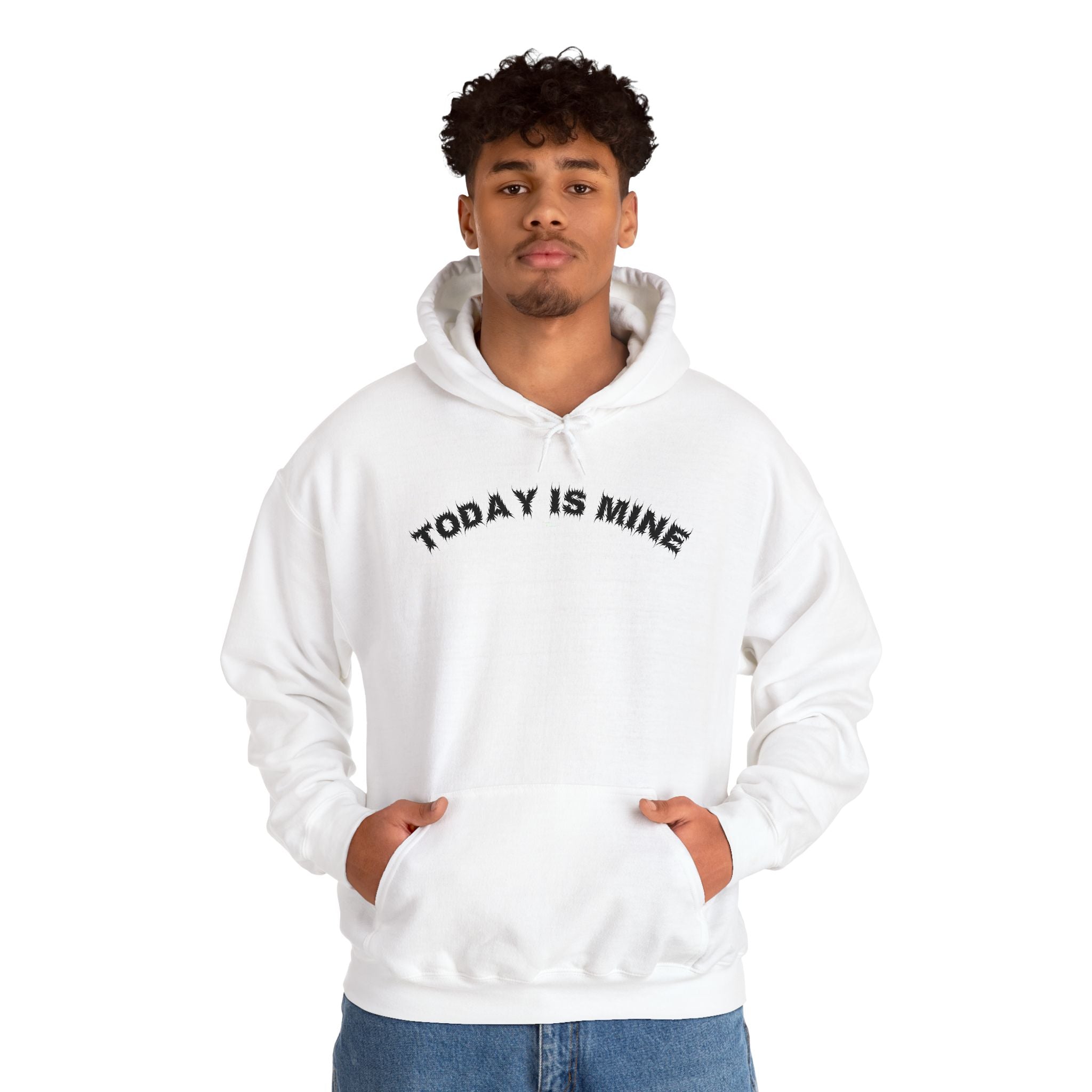 Bildsa Today Is Mine Black Text Hoodie