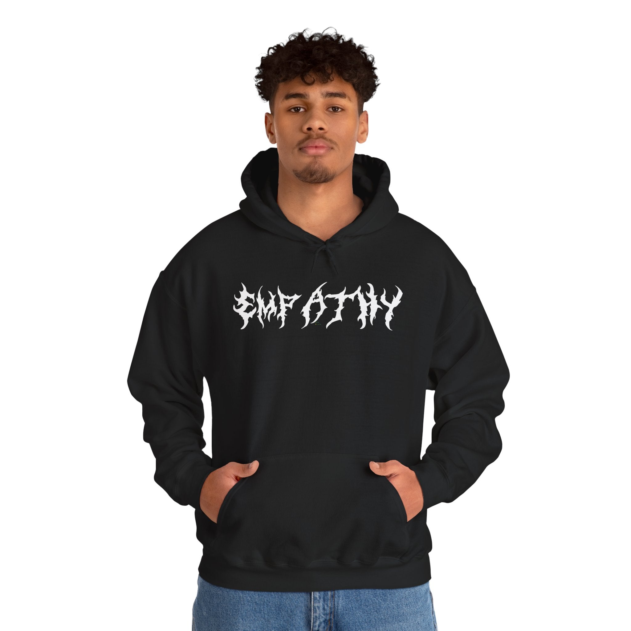 Lundr Empathy White Text Hoodie