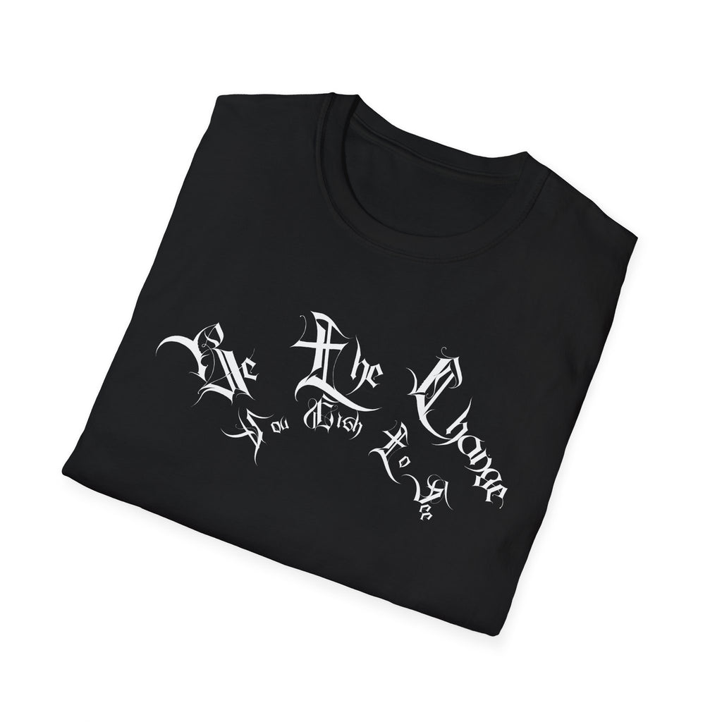 Ellioaey Be The Change White Text Tee