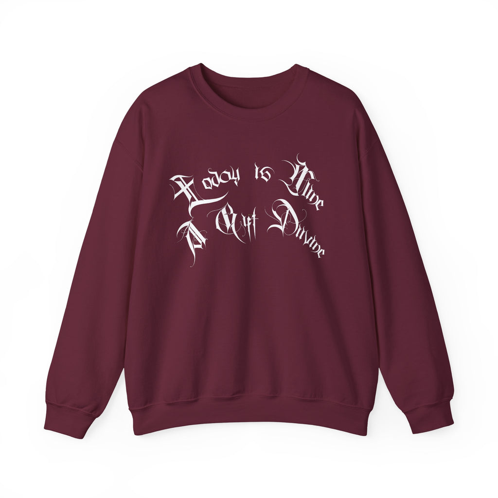 Ellioaey A Gift Divine White Text Crewneck