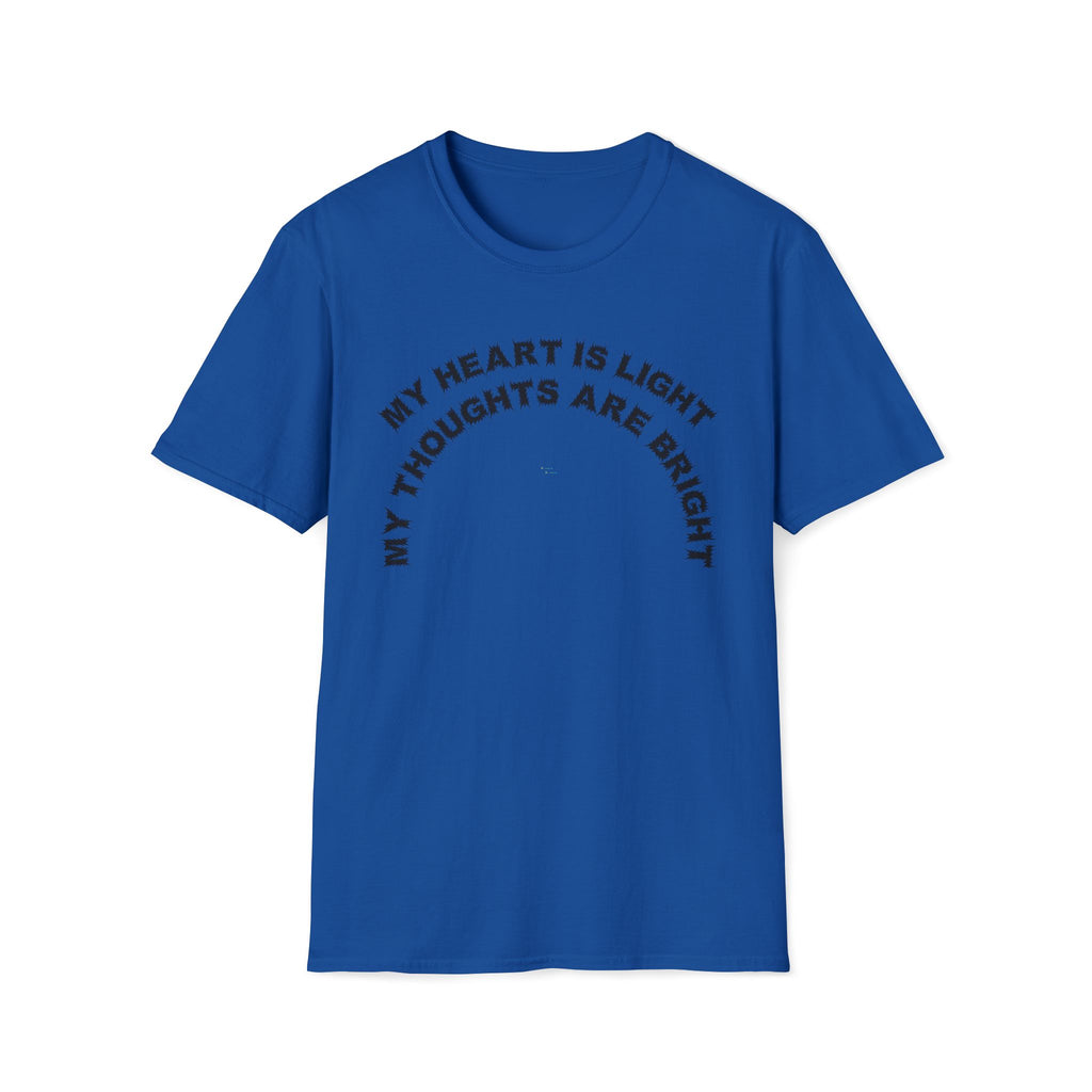 Bildsa My Heart Is Light Black Text Tee