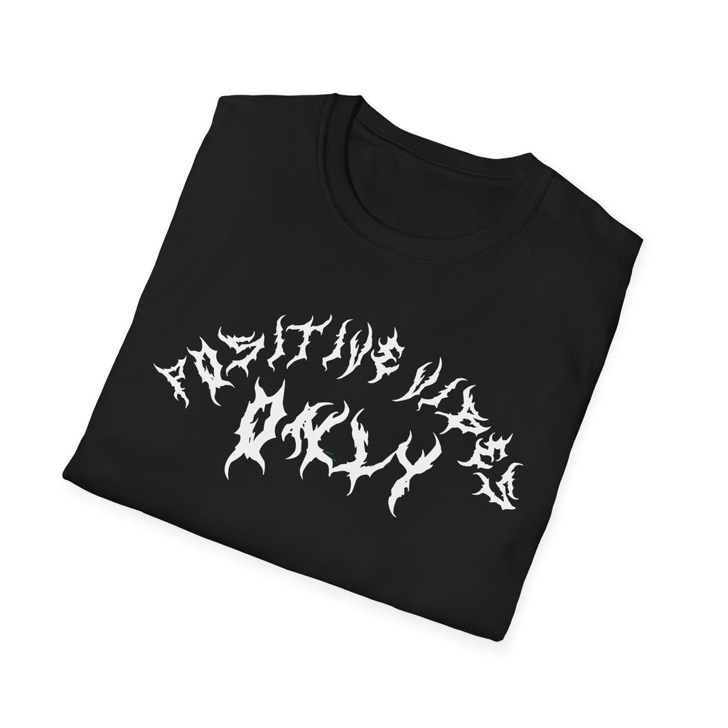 Lundr Positive Vibes White Text Tee