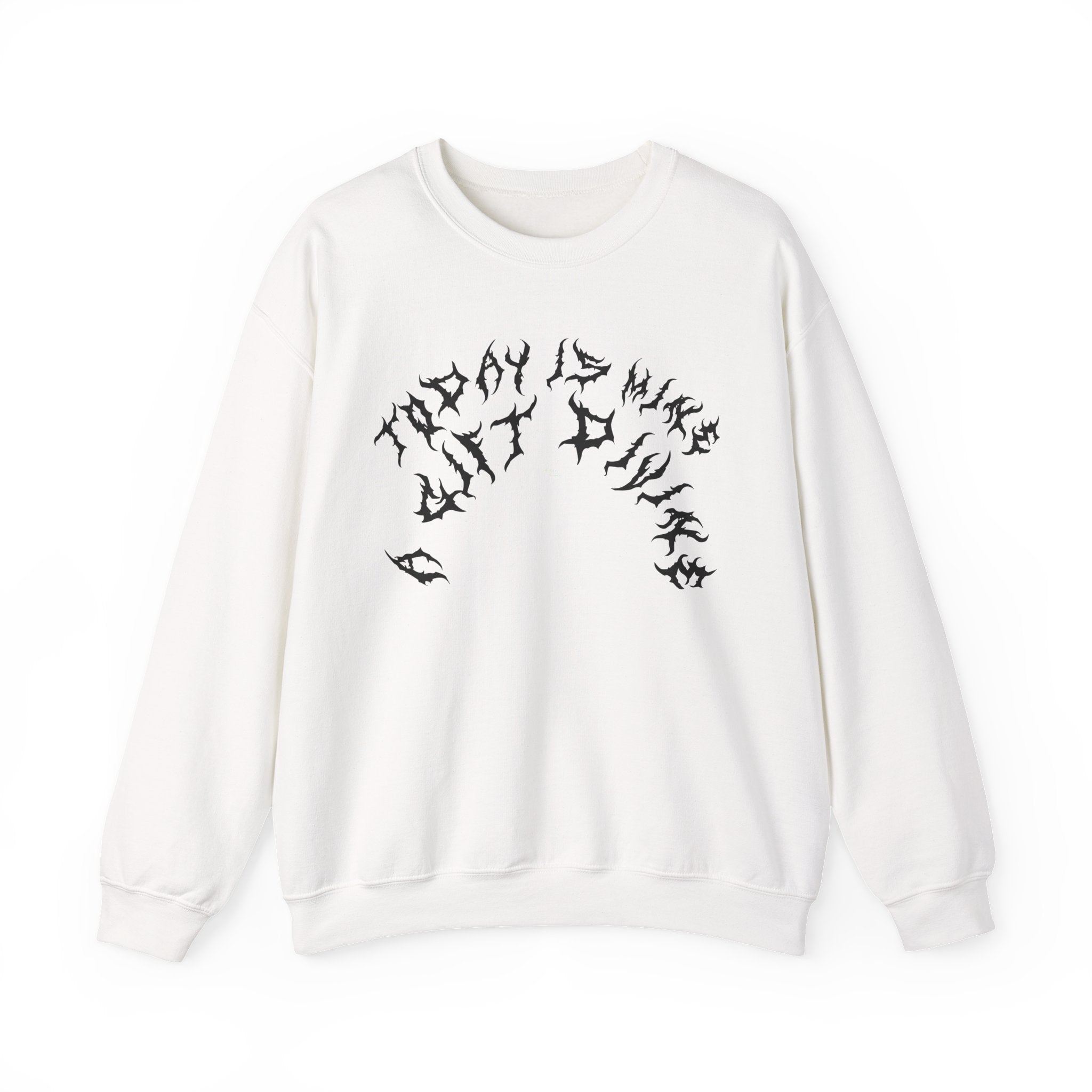 Lundr A Gift Divine Black Text Crewneck