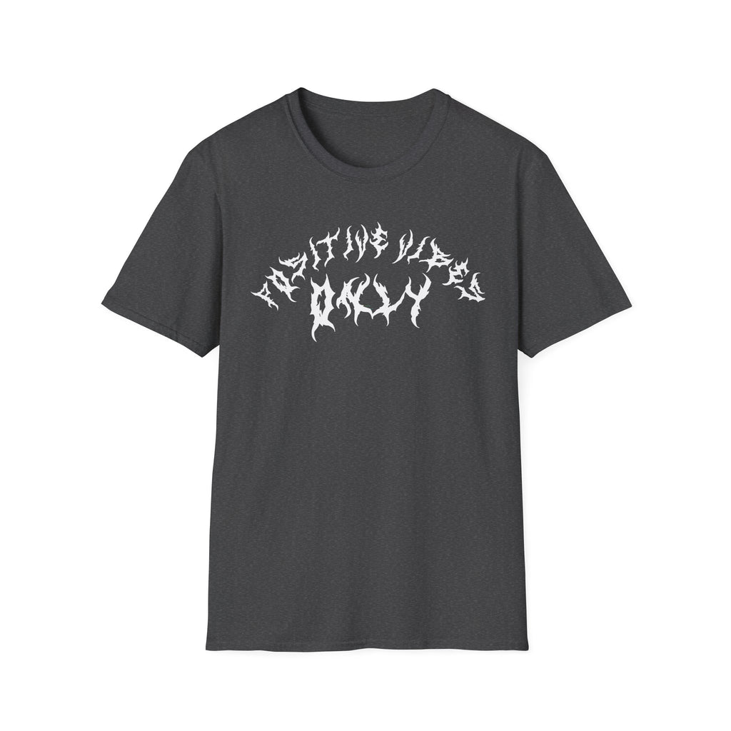 Lundr Positive Vibes White Text Tee